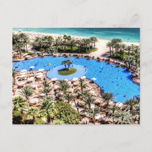 Luxury Swimming Pool Dubai Postcard