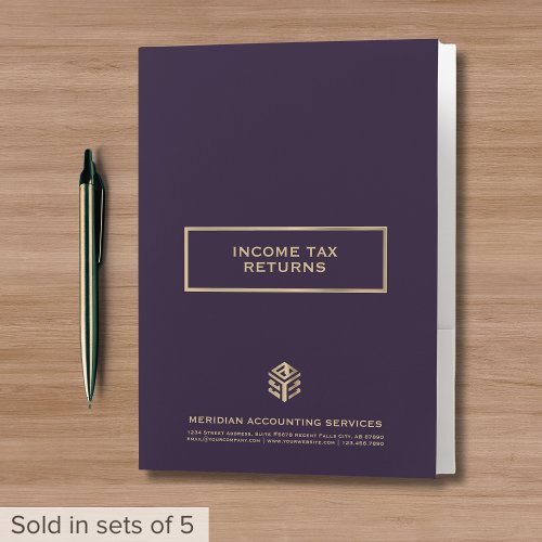 Luxury Tax Folders for Accountants and CPAs