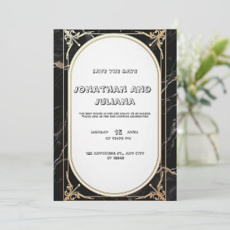 Luxury template featuring black and white marble
