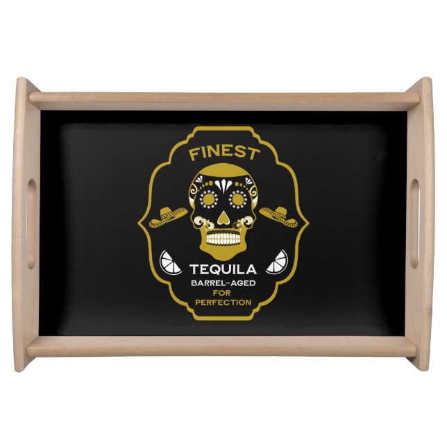 Luxury Tequila Gift Serving Tray (Front)