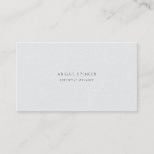 Luxury Thick Plain Minimalist Professional Business Card