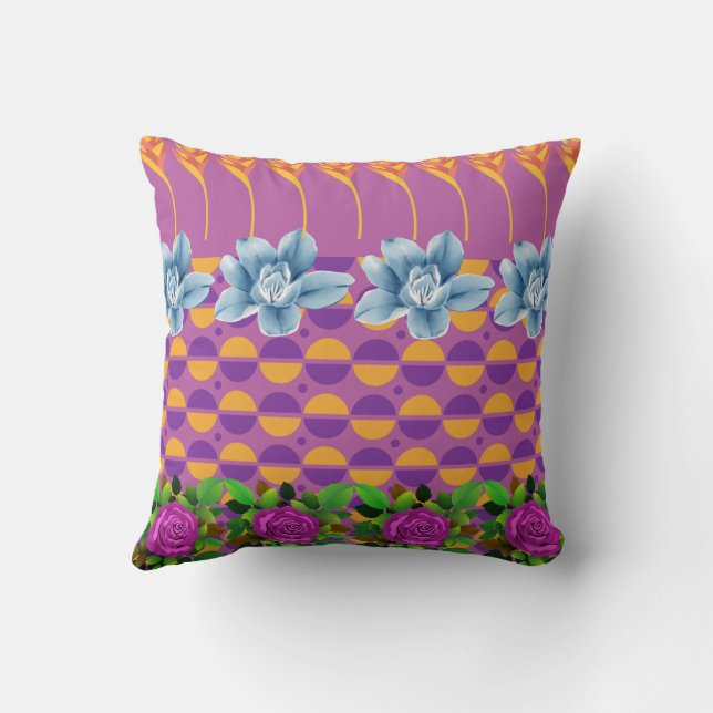 Luxury throw pillow, Decorative bed pillow, Pillow (Back)