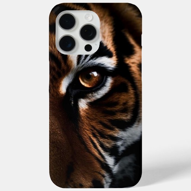 "Luxury Tiger Eye iPhone 15 Pro Max Case – (Back)