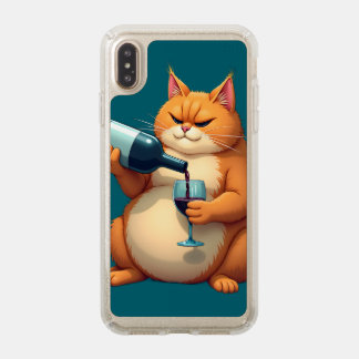Luxury Tipsy Cat Modern Art Illustration Speck iPhone XS Max Case