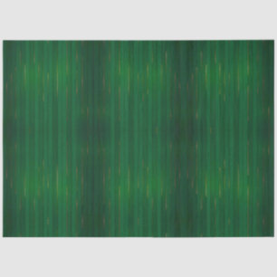 Luxury Trendy Green Gold Linen Texture Collection Tissue Paper