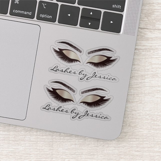 luxury trendy makeup lashes brows sticker (Detail)