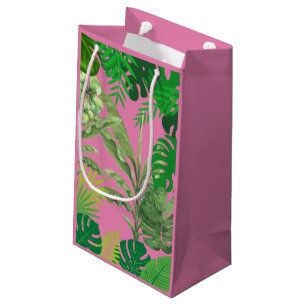 Luxury Tropical Modern Boutique & Salon Pink Small Gift Bag