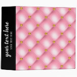 Luxury Tufted Texture 3 Ring Binder