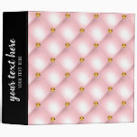 Luxury Tufted Texture 3 Ring Binder