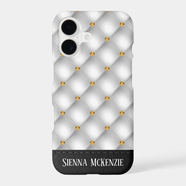 Luxury Tufted Texture Iphone Case (Back)
