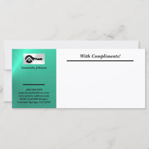 Luxury Turquoise Black Key With Compliments Slip