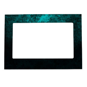 Luxury Turquoise Damask Magnetic Frame