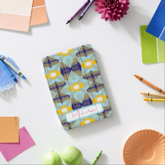 Luxury Turquoise Gold Leaf Mandala iPad Mini Cover