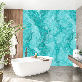 Luxury Turquoise Marble Texture Wallpaper