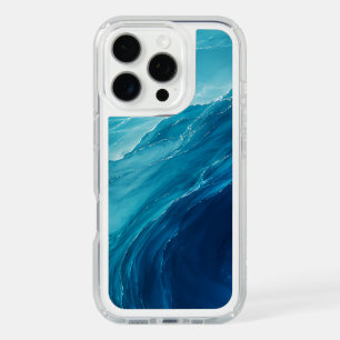 Luxury Turquoise Ocean Flow iPhone 16 Pro Case
