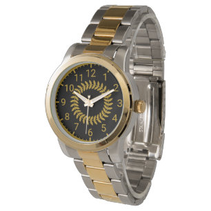 Luxury Two-Tone Gold & Black Watch