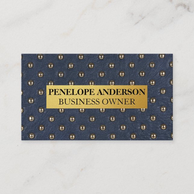 Luxury Upholstered Material Business Card (Front)