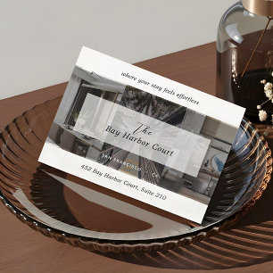 Luxury Vacation Rental Property Host Manager Photo Calling Card