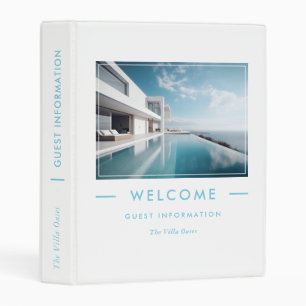 Luxury vacation welcome guest Information Mini Binder