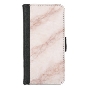 Luxury Vanilla Quartz Marble with Rose-Taupe Veins iPhone 8/7 Wallet Case