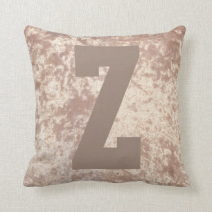 Luxury velvet stylish throw pillow cushion initial