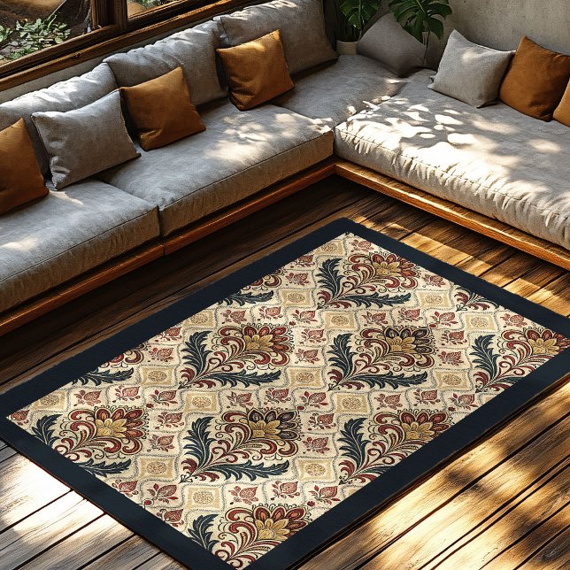 Luxury Victorian Inspired Rug Intricate Motifs  (Luxury Victorian Inspired Rug Intricate Motifs)