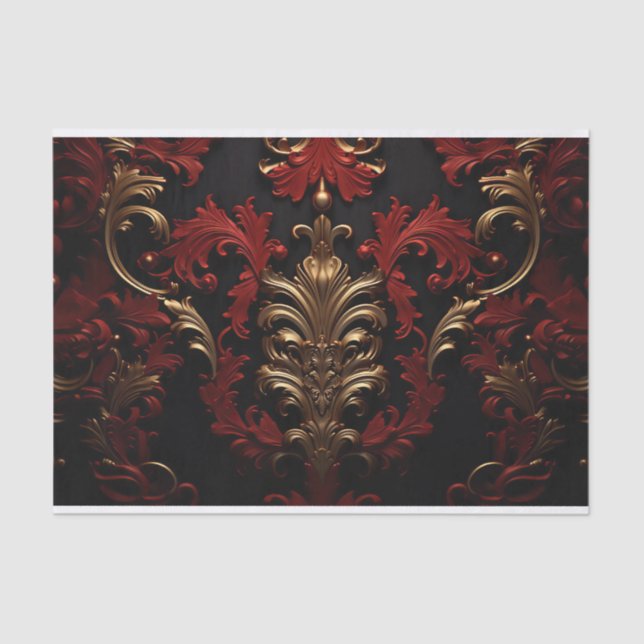 Luxury Victorian Ornament II Tissue Paper (Front)
