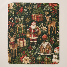 Luxury Vintage Christmas Holiday Pattern