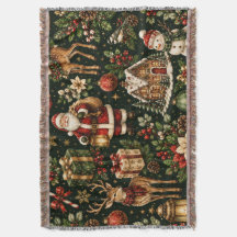 Luxury Vintage Christmas Holiday Pattern