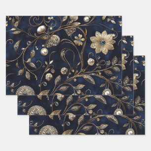 Luxury Vintage Elegant Wrapping Paper Sheets
