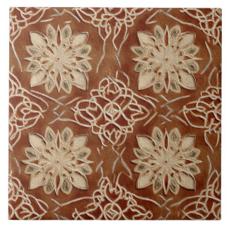 Luxury Vintage Islamic Geometric Sand Terracotta Ceramic Tile