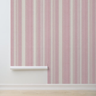 Luxury Vintage Parisian French Minimalist Pink Wallpaper