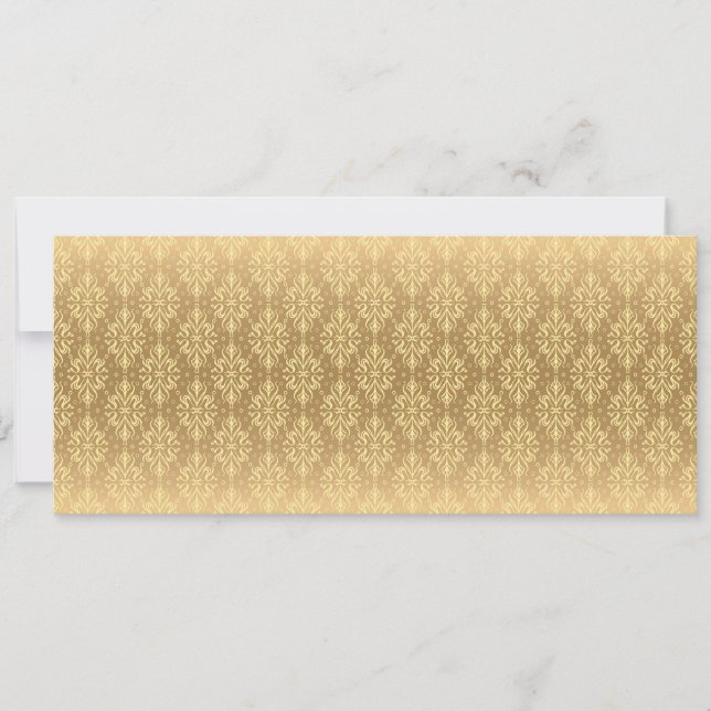 Luxury Vintage Pattern 2 Save The Date (Front)