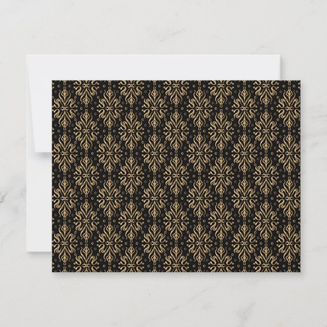 Luxury Vintage Pattern 3 Note Card (Front)