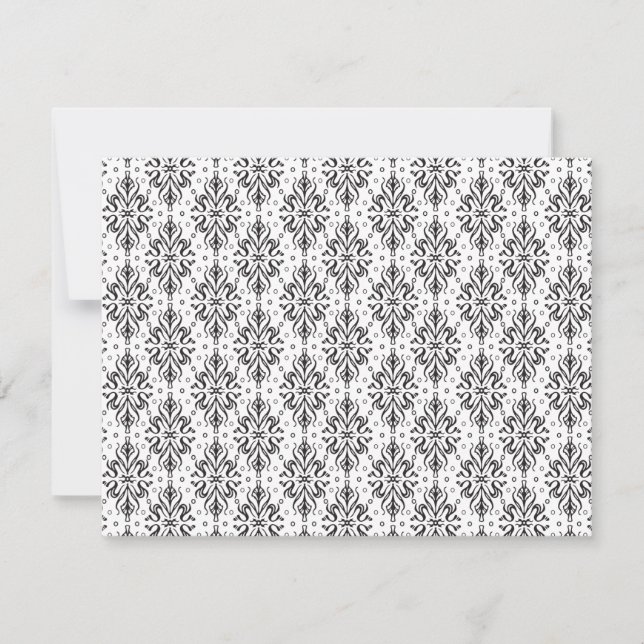 Luxury Vintage Pattern 4 Note Card (Front)