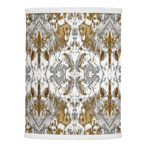 Luxury vintage pattern in gold white and grey lam lamp shade