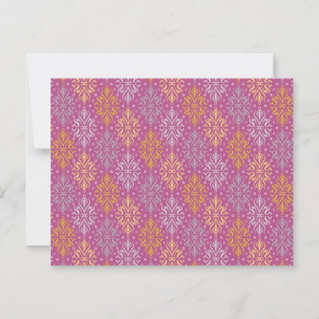 Luxury Vintage Pattern Note Card (Front)