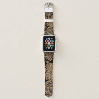 Luxury Vintage seamless pattern. Garden flowers ch Apple Watch Band