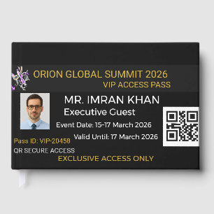 Luxury VIP Event Foil Guest Book