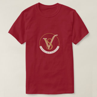 Luxury VS Monogram Gold Logo - Elegant Vaselina So T-Shirt