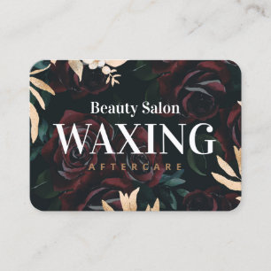 Luxury Waxing Aftercare Card