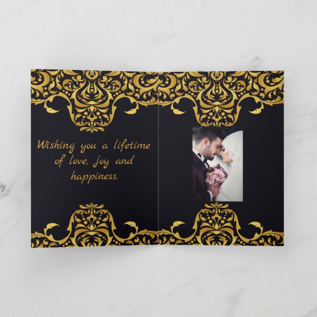 luxury wedding card (Inside)