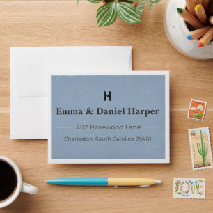 Luxury Wedding Envelope   Custom Return Address Envelope