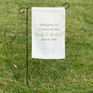Luxury Wedding Flag Custom Outdoor Décor