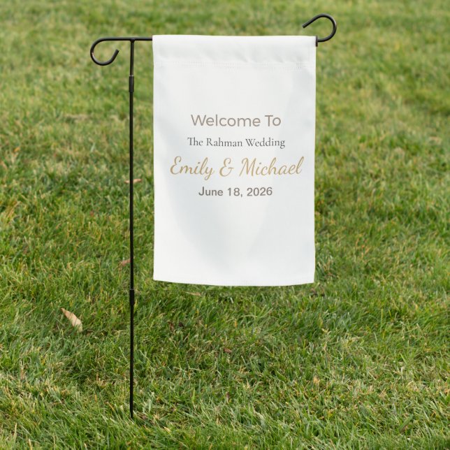 Luxury Wedding Flag | Custom Outdoor Décor (In SItu)