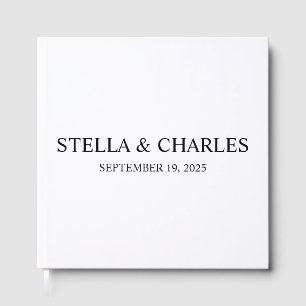 Luxury Wedding Guest Book , Personalized name 