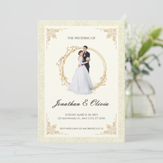 luxury wedding invitations (Standing Front)