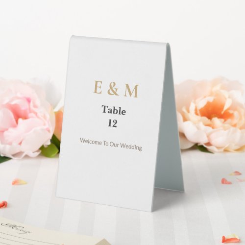 Luxury Wedding Table Signs | Elegant Tent Décor