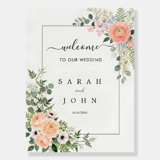 LUXURY welcome foam board wedding party posters