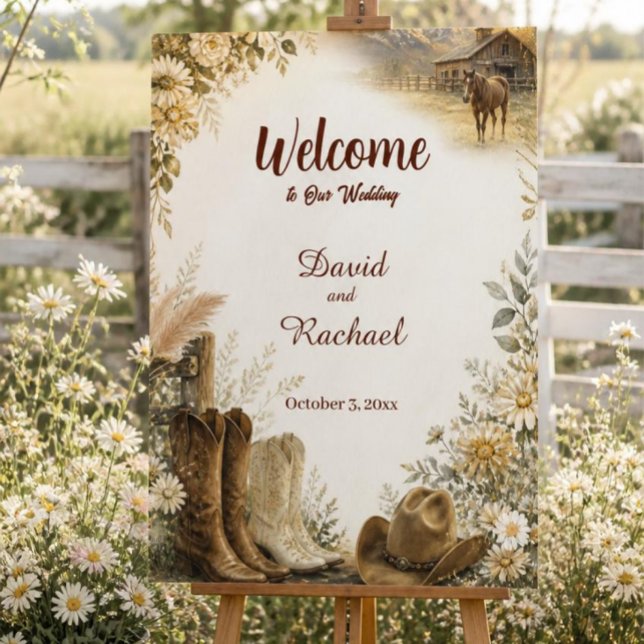 Luxury Western Ranch Wedding  Foam Board (Creator Uploaded)